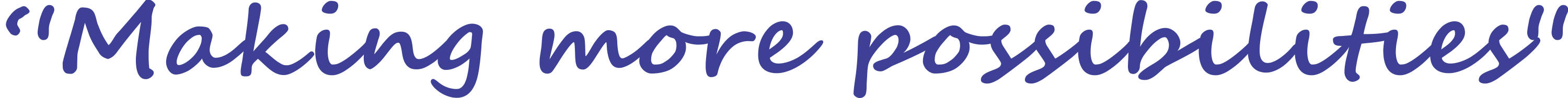 Making more possibilities for communication, outreach, and events.